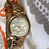 Michael Kors Accessories | Gold Plated Stainless Steel Chronograph Watch. | Color: Gold | Size: Os