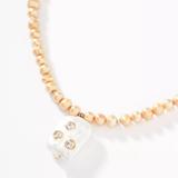 Anthropologie Jewelry | New Anthropologie Franny Pearl Necklace - Nwt | Color: Gold/White | Size: Os