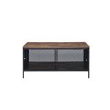 17 Stories Billinghurst Coffee Table w/ Storage Wood/Metal in Black/Brown, Size 21.0 H x 41.0 W x 22.0 D in | Wayfair