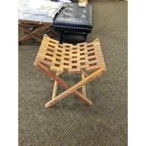 Highland Dunes Tajana Wood Folding Chair Wood in Brown, Size 19.0 H x 18.0 W x 13.5 D in | Wayfair HLDS6489 41805159