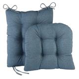 Charlton Home® Rocking Seat/Back Cushion Polyester in Gray/Blue/Black, Size 3.0 H x 17.0 W x 17.0 D in | Wayfair 5823069E5A1544FAACB8DD7B15CF0643