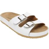 Wide Width Women's The Maxi Footbed Sandal by Comfortview in White (Size 8 W)