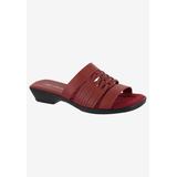 Women's April Sandal by Easy Street in Red (Size 8 1/2 M)