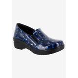 Women's Leeza Slip-On by Easy Street in Navy Floral Patent (Size 7 1/2 M)