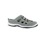 Women's Barbara Flats by Easy Street® in Grey Leather (Size 7 M)