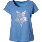 Plus Size Women's Graphic Scoop Neck Tee by ellos in Blue Raven Star (Size 14/16)