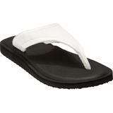 Wide Width Women's The Sylvia Soft Footbed Thong Sandal by Comfortview in White (Size 11 W)
