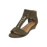 Women's The Harper Sandal by Comfortview in Dark Olive (Size 10 1/2 M)