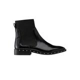 Women's Patent Leather Studded Bootie by ellos in Black (Size 9 M)