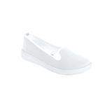 Wide Width Women's The Dottie Sneaker by Comfortview in White (Size 8 W)