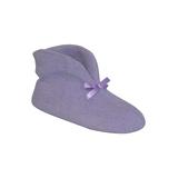 Women's Micro Terry Cuff Slipper Booties by Muk Luks® by MUK LUKS in Lavender (Size SMALL)