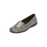 Extra Wide Width Women's The Leisa Flat by Comfortview in Grey (Size 12 WW)