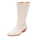 Women's The Larke Wide Calf Boot by Comfortview in Winter White (Size 7 1/2 M)