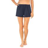 Plus Size Women's Wide-Band Swim Short by Swim 365 in Navy (Size 26) Swimsuit Bottoms
