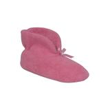 Women's Micro Terry Cuff Slipper Booties by Muk Luks® by MUK LUKS in Satin Pink (Size MEDIUM)