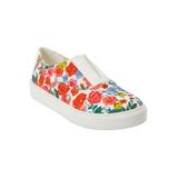 Wide Width Women's The Maisy Sneaker by Comfortview in Gardenia Floral (Size 10 1/2 W)