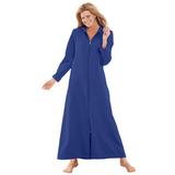Plus Size Women's Hooded Fleece Robe by Dreams & Co. in Ultra Blue (Size 4X)