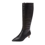Women's The Poloma Wide Calf Boot by Comfortview in Black (Size 8 M)