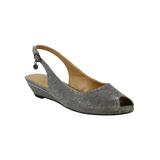 Women's Narro Pumps And Slings by J. Renee in Pewter Glitter (Size 6 1/2 M)