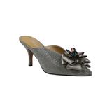 Wide Width Women's Cabett Mule by J. Renee in Pewter Dance Glitter (Size 9 1/2 W)