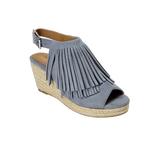 Wide Width Women's The Diane Espadrille by Comfortview in Chambray (Size 7 1/2 W)