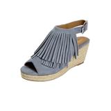 Wide Width Women's The Diane Espadrille by Comfortview in Chambray (Size 9 W)