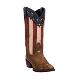 Women's Keyes Cowboy Boots by Laredo in Tan (Size 7 1/2 M)