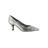 Women's Chiffon Slings by Easy Street® in Silver Glitter (Size 10 M)