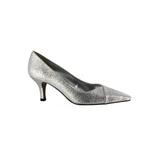 Women's Chiffon Slings by Easy Street® in Silver Glitter (Size 6 M)