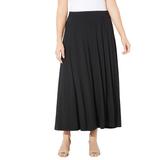 Plus Size Women's AnyWear Seamed Skirt by Catherines in Black (Size 1X)