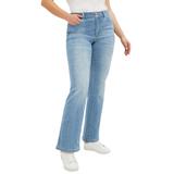 Plus Size Women's Back Elastic Bootcut Jeans by ellos in Light Stonewash (Size 10)