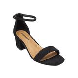 Wide Width Women's The Orly Sandal by Comfortview in Black (Size 8 1/2 W)