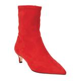 Wide Width Women's The Mena Bootie by Comfortview in Bright Ruby (Size 8 1/2 W)