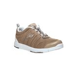 Extra Wide Width Women's TravelWalker II Sneaker by Propet® in Taupe Mesh (Size 7 1/2 WW)