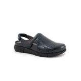 Women's Salina Woven Mules by SoftWalk® in Navy Denim (Size 7 1/2 M)