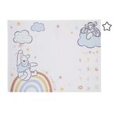 Disney Winnie The Pooh Baby Blanket in Gray/White, Size 50.0 H x 40.0 W x 0.25 D in | Wayfair 5061259P