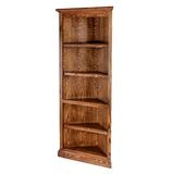 Greyleigh™ Adilynn Corner Bookcase Wood in Brown, Size 48.0 H x 27.0 W x 20.0 D in | Wayfair 35D3A60CC90F4C4BA18DC66CE7E71C18