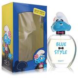 The Smurfs For Men By Smurfs Blue Style Vanity Eau De Toilette Spray 3.4 Oz