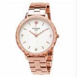 Kate Spade Accessories | Kate Spade Metro Scallop 3-Hand Rosegold Watch | Color: Gold/Red/Tan/White | Size: Os