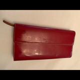 Kate Spade Bags | Kate Spade Trifold Patent Leather Wallet | Color: Red | Size: Os