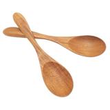 Hearty Meal,'Hand Made Teak Wood Salad Spoons from Bali (Pair)'