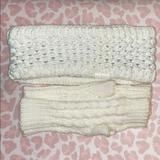 Adidas Hair | Adidas Headband Paired With Fingerless Gloves | Color: Cream | Size: Os