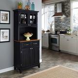 Andover Mills™ Presswood Dining Hutch Wood in Black, Size 72.0 H x 36.0 W x 15.85 D in | Wayfair 1AA8F11426F34592B325E7FD0639675D