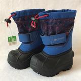 Columbia Shoes | Columbia Powderbug Blue & Red Winter Snow Boots 4 | Color: Blue/Red | Size: 4bb