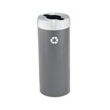 Glaro, Inc. Trash Can Stainless Steel in Gray, Size 30.0 H x 12.0 W x 12.0 D in | Wayfair M1242SV-SA-M1