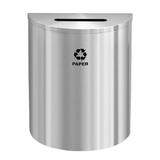 Glaro, Inc. Trash Can Aluminum in Gray/White, Size 28.5 H x 24.0 W x 12.0 D in | Wayfair P2499SA-SA-P2