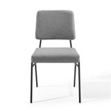 Corrigan Studio® Murray Side Chair Upholstered/Fabric in Gray, Size 32.5 H x 18.5 W x 21.5 D in | Wayfair 883E5F3E64254916B415D72CE52E7A0A