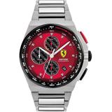 Chronograph Aspire Stainless Steel Bracelet Watch 44mm - Metallic - Ferrari Watches