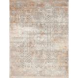 Orange Area Rug - Samad Rugs Mykonos Gray/Area Rug Viscose, Rayon in Orange, Size 60.0 W x 0.25 D in | Wayfair Mykonos A111E 5 X 8