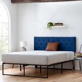 Etta Avenue™ Gatlin Velvet Headboard Upholstered/Velvet in Gray/Blue, Size 46.0 H x 55.0 W x 3.0 D in | Wayfair 0D1604C3E2184F8D9CD555438A6410AC